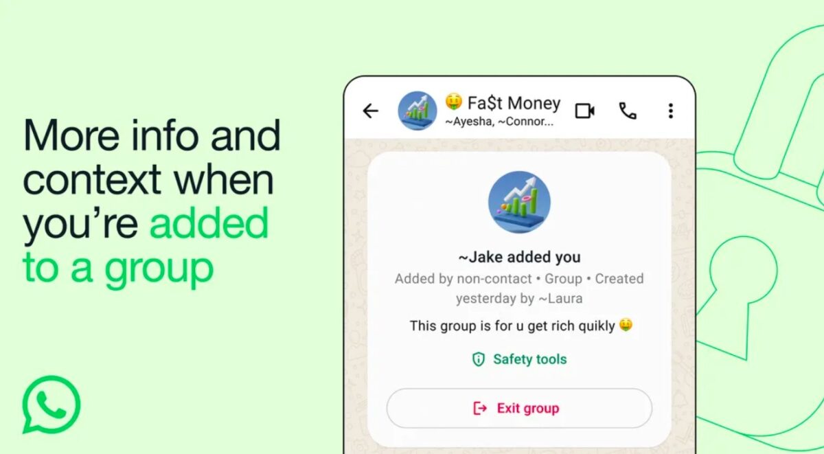 whatsapp arnaques meta context card