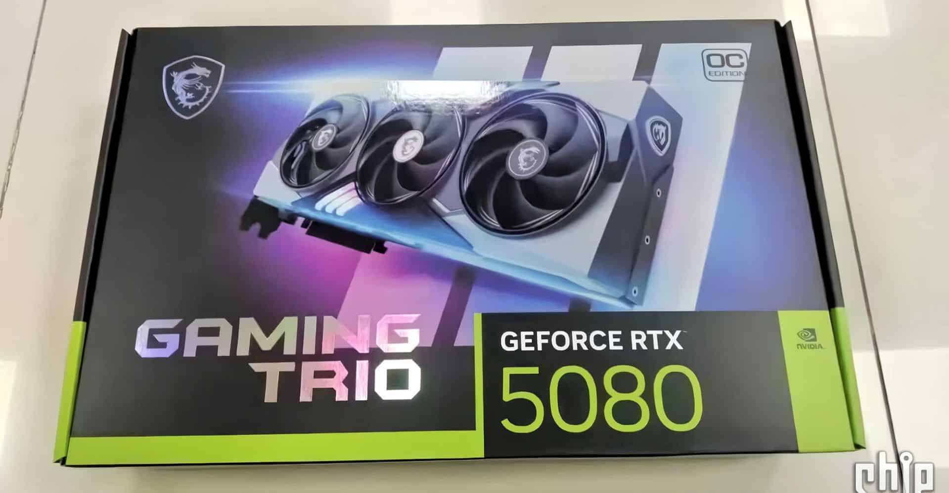 La nouvelle Nvidia GeForce RTX 5080 se dévoile avant même sa