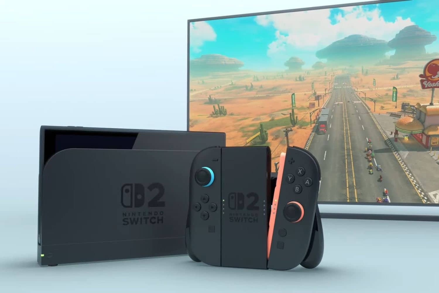 Nintendo Switch 2 une vidéo officielle dévoile le design et des images du nouveau Mario Kart