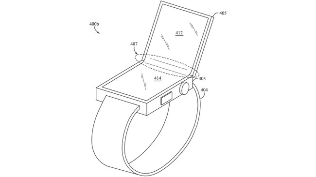 Apple watch pliant à double écran