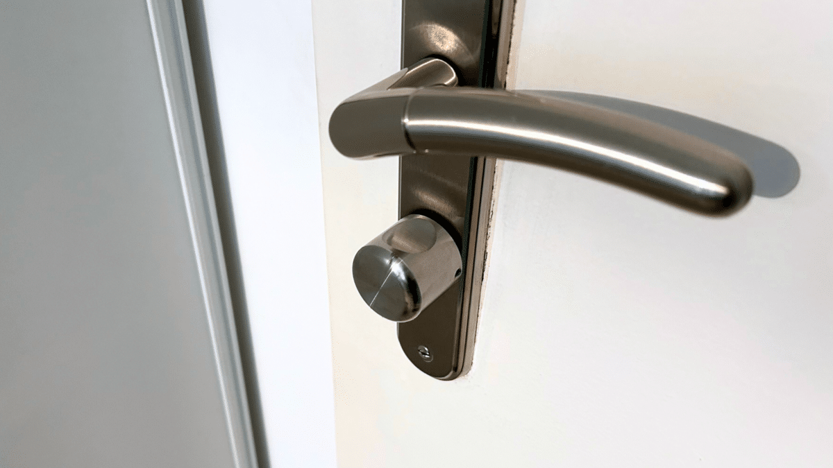 welock ToucA51 : la porte vu de l'intérieur