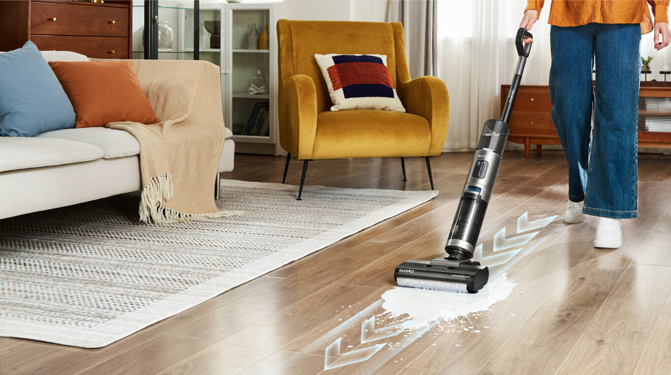 Eureka RapidWash NEW630 – Aspirateur Laveur Sans Fil, Balai Sec Et Humide (comme Neuf)
