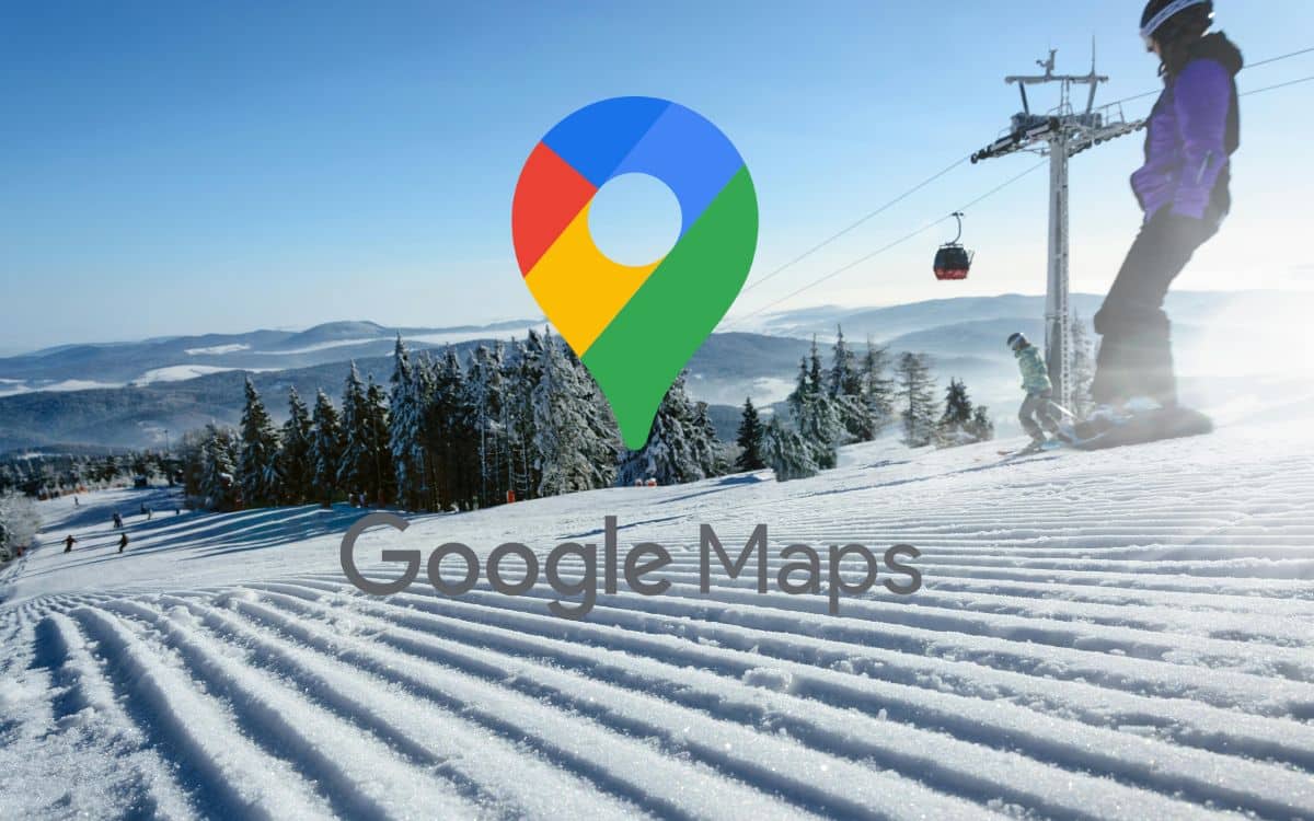 google maps piste de ski