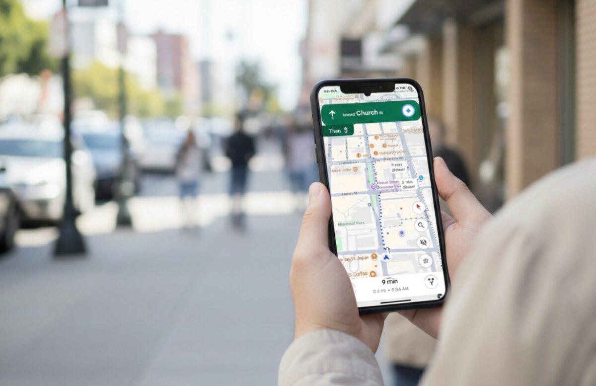 google maps guide gemini piéton vélo