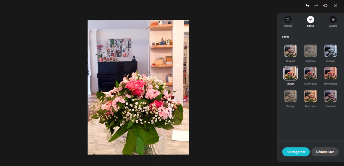 pcloud photos filtres