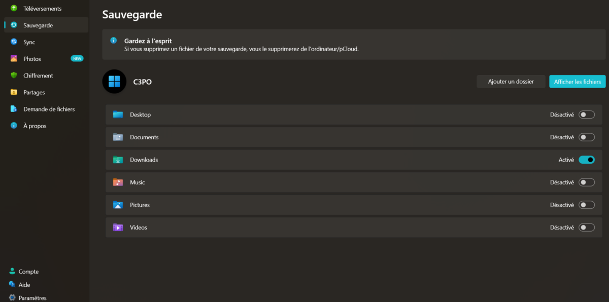 Image 16 : Test pCloud : une alternative rentable à OneDrive et Google Drive ?