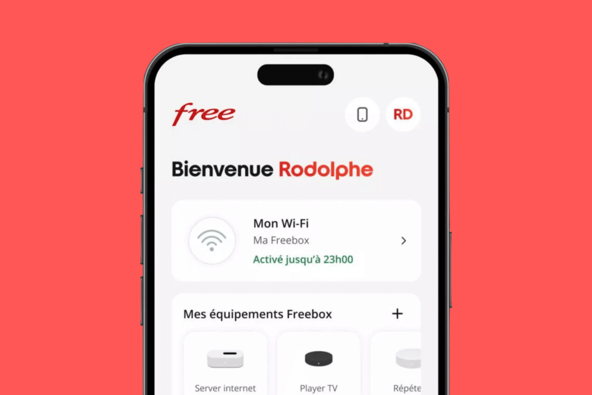 L'application Free, qui centralise désormais la gestion du Wi-Fi, des équipements Freebox et des lignes mobiles. © Free