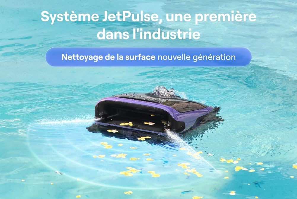 le robot de piscine Sora 70 de Beatbot avec la technologie jetpulse