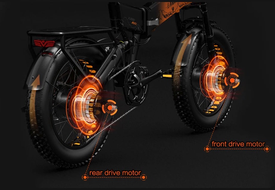 Image 1 : Fat bike LANKELEISI X3000 MAX, un monstre de puissance tout-terrain !