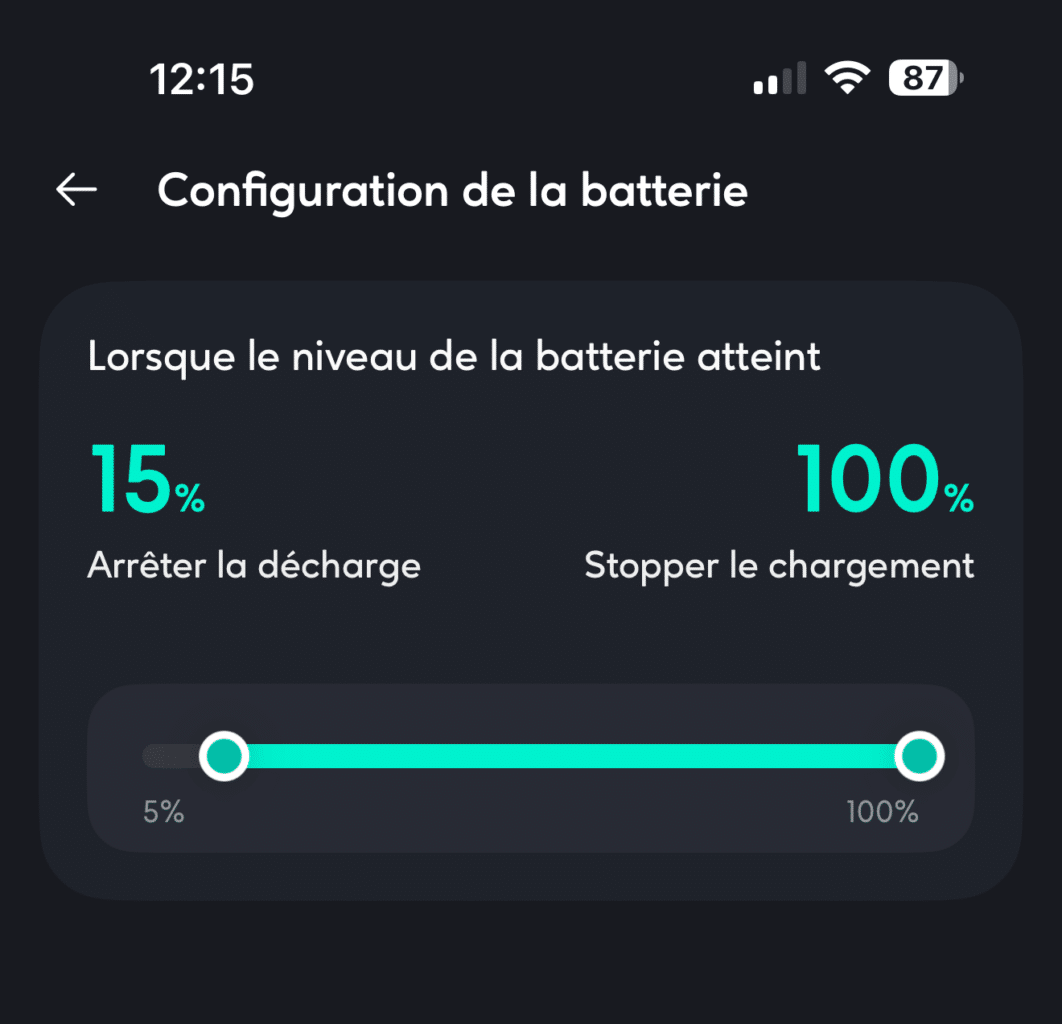 limite de décharge zendure solarflow 2400 ac+