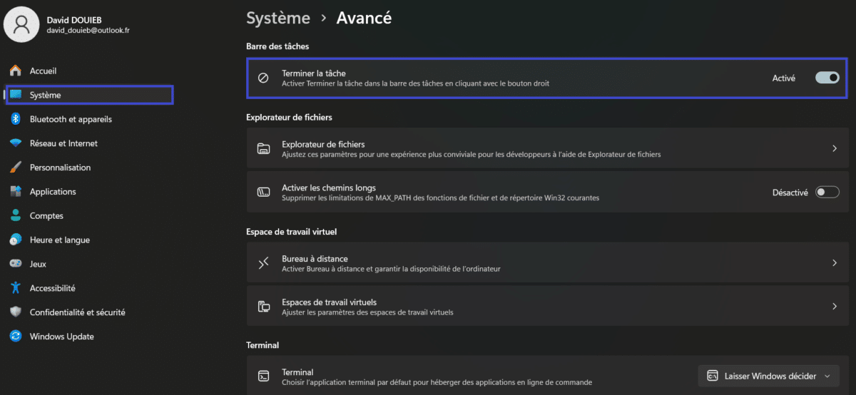 Image 1 : Windows 11 : activez vite ce réglage caché de la barre des tâches pour gagner du temps