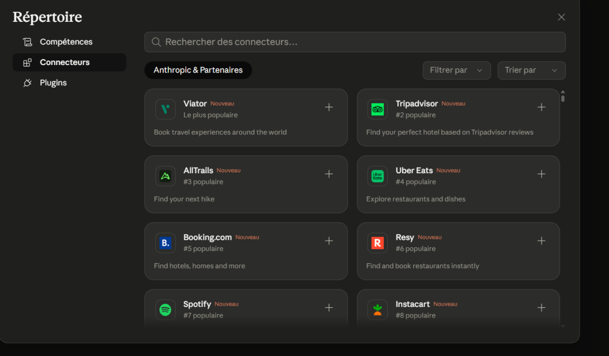 Image 2 : Claude prend désormais en charge vos applications du quotidien