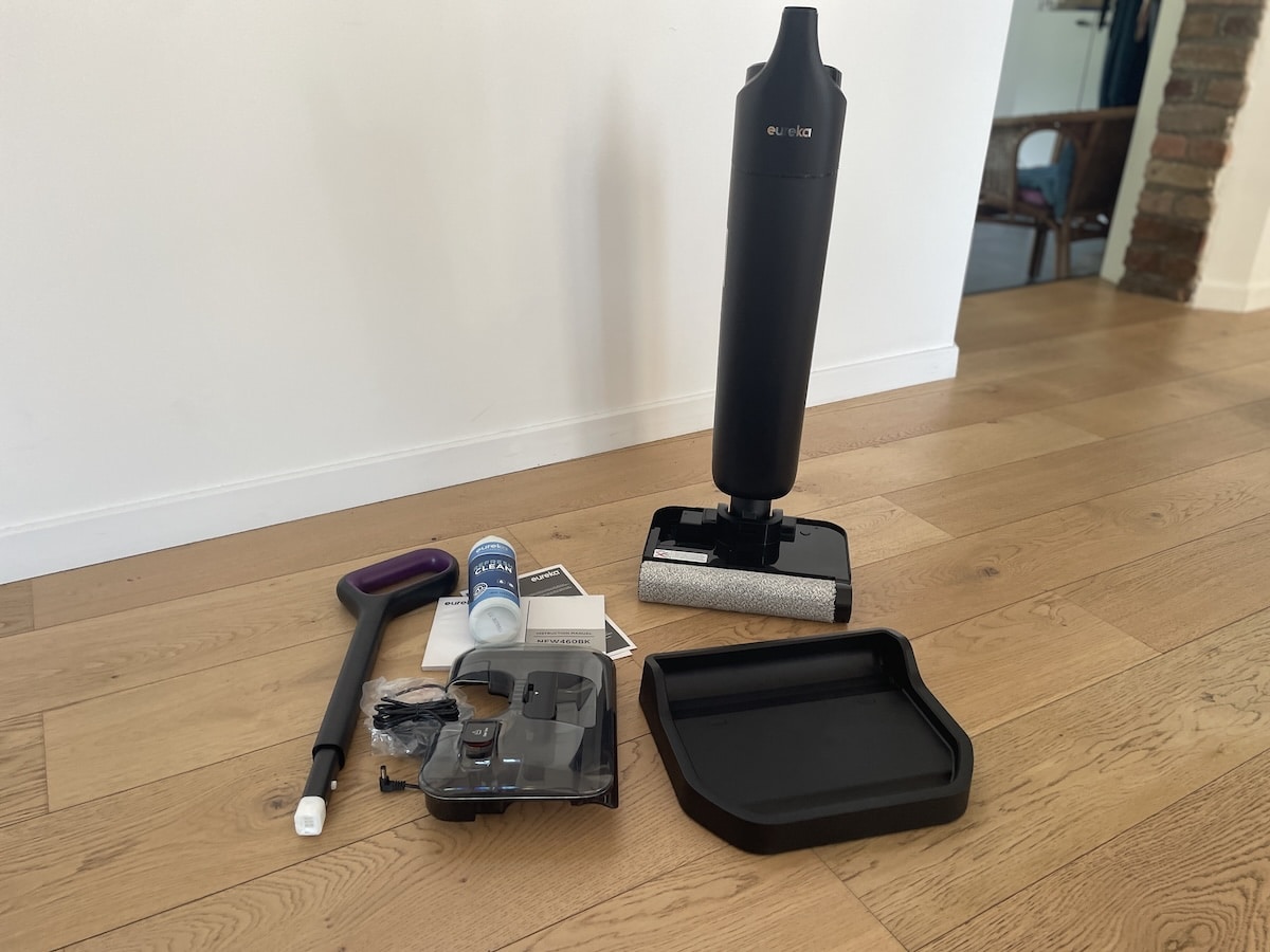 aspirateur laveur eureka floorshine460 déballé