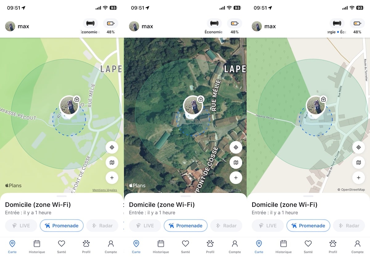test du capteur GPS pour chien Tractive Dog6.
