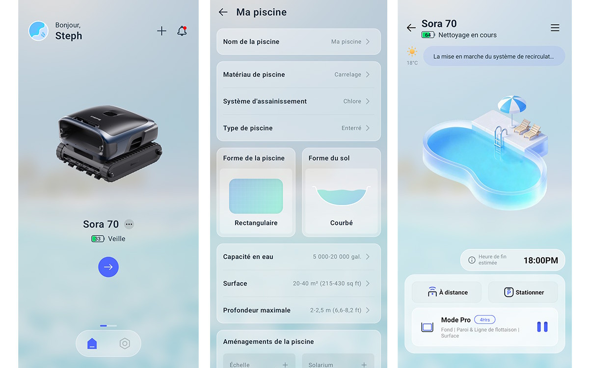 robot de piscine Sora 70 de Beatbot