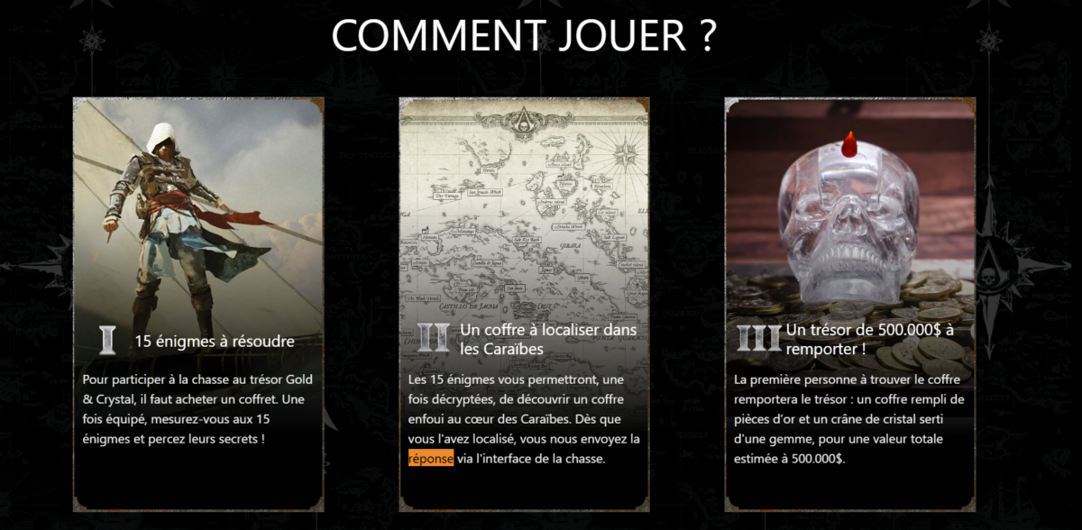 Image 1 : Assassin’s Creed Black Flag Resynced : Ubisoft lance une vraie chasse au trésor avec 500 000 $ à gagner