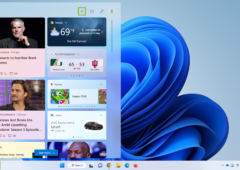 Le panneau de widgets de Windows 11 dans sa version actuelle : flux MSN, publicités pour jeux et annonces automobiles côtoient la météo et les scores sportifs. © Microsoft
