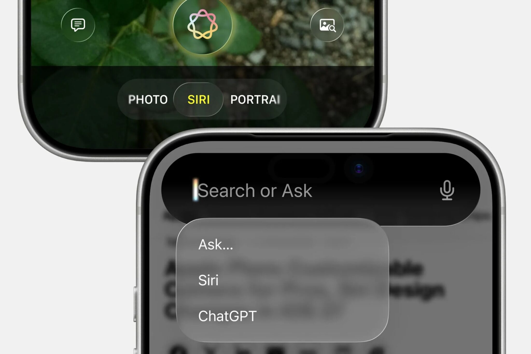 Un aperçu du nouveau Siri dans l'app Appareil photo © 731