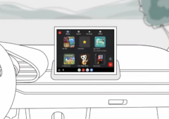 L'interface de Nintendo Music sur un système embarqué automobile, avec accès aux playlists, favoris et morceaux phares de Zelda ou Animal Crossing. Capture d'écran : Nintendo