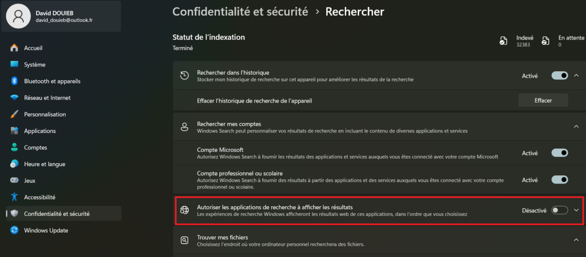 Image 1 : Enfin ! Windows 11 corrige le défaut majeur de la barre de recherche