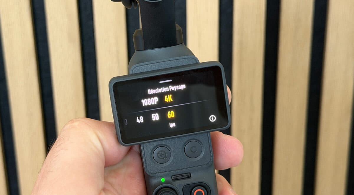 prise de vidéo avec dji osmo pocket 4