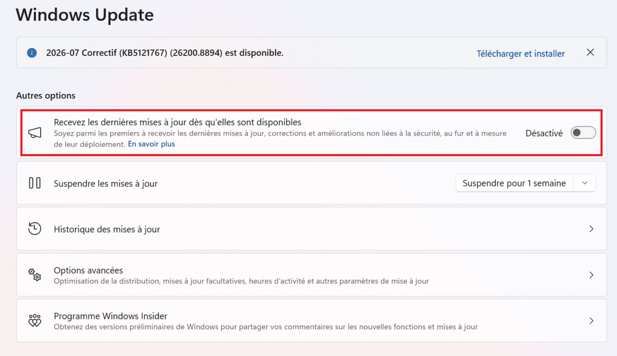 Image 1 : Windows 11 : vérifiez vite si votre PC est concerné par cette mise à jour d'urgence