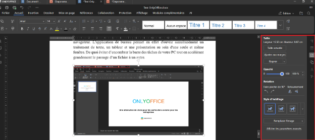 Image 7 : Test : ONLYOFFICE peut-il remplacer Microsoft 365 ?