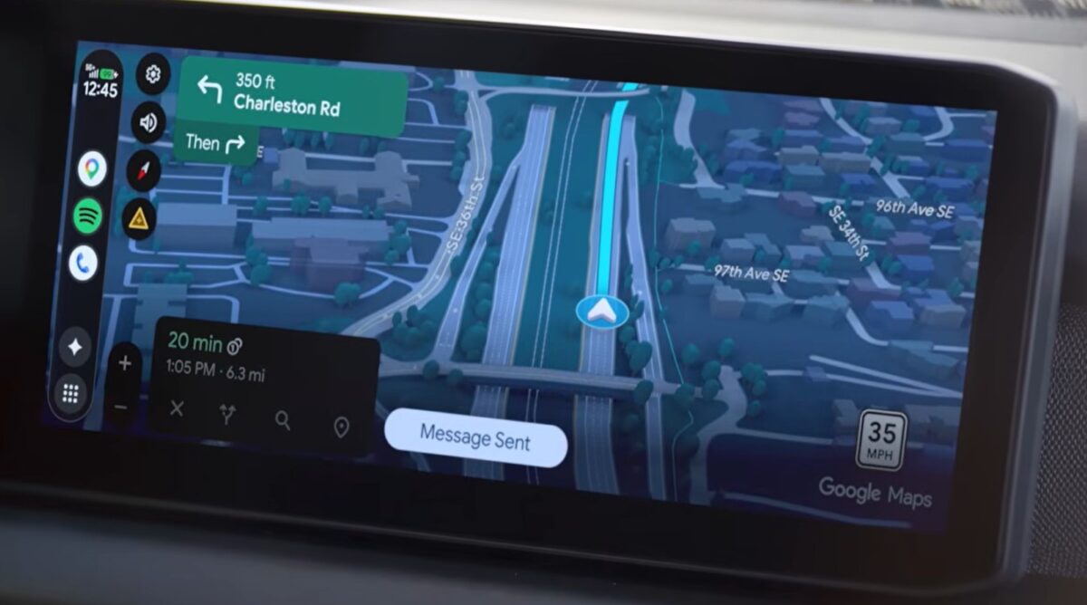 android auto google maps