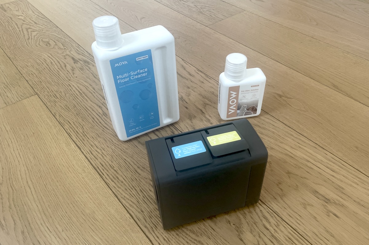 les produits fournis avec le robot aspirateur Mova V70 Ultra Complete