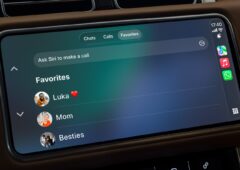 L'application WhatsApp sur CarPlay.