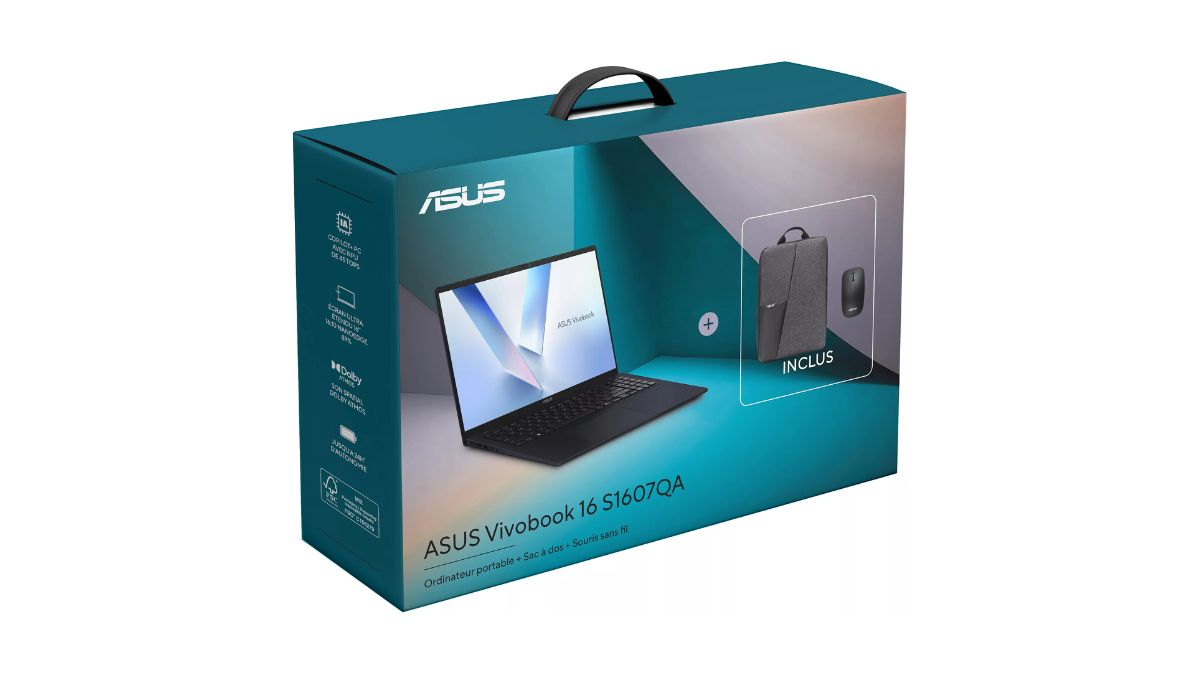 Image 1 : Bon plan PC portable : l'Asus Vivobook 16 + sac et souris à 499,99 € chez Boulanger, le pack parfait pour la rentrée !