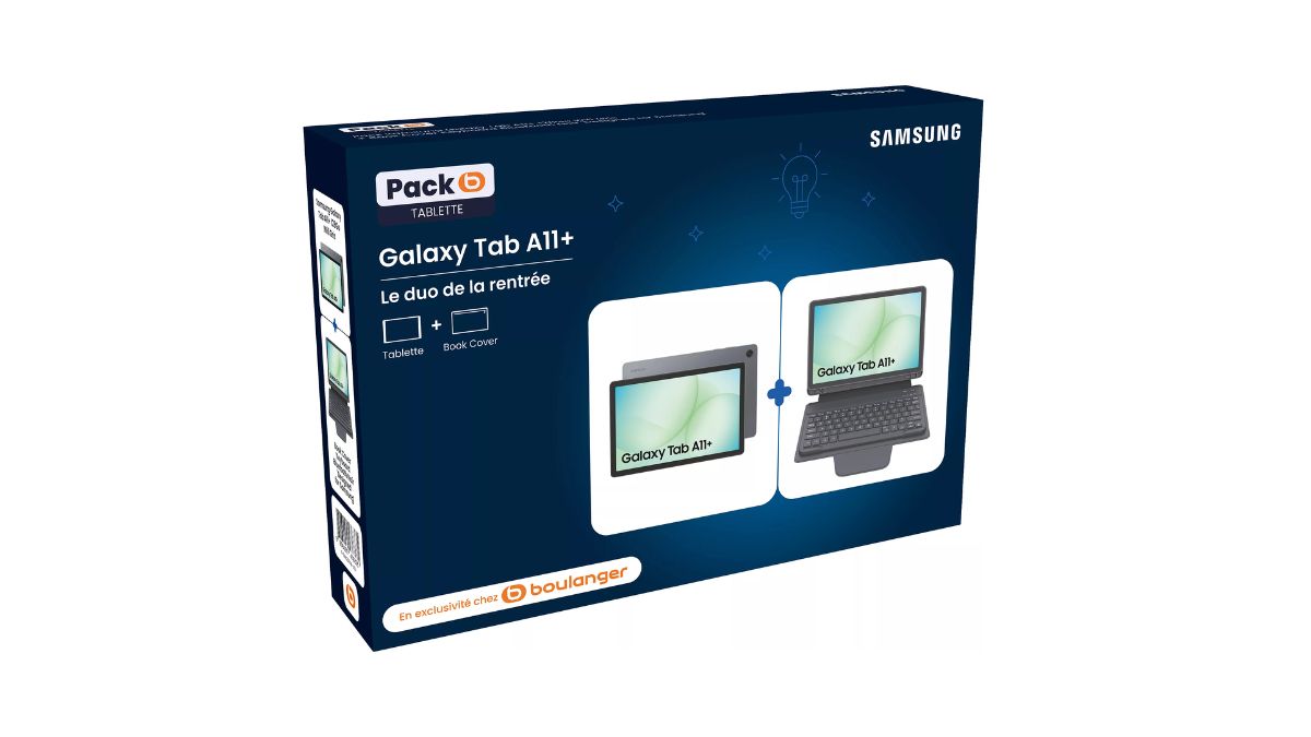 Image 1 : Bon plan tablette : la Samsung Galaxy Tab A11+ et son clavier tombe sous la barre des 300€ chez Boulanger !