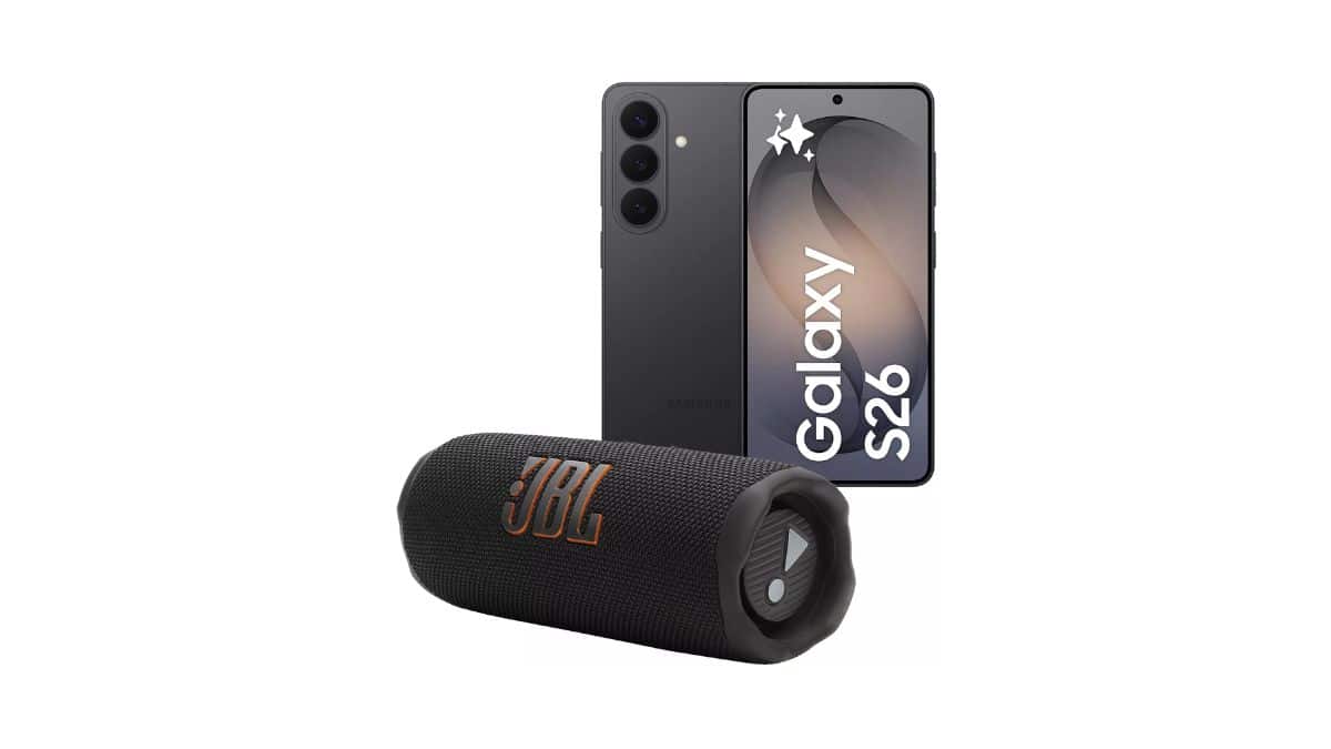 Image 2 : Bon plan smartphone : le pack Samsung Galaxy S26 + enceinte JBL Flip 7 profite de 350 € de remise chez Boulanger !