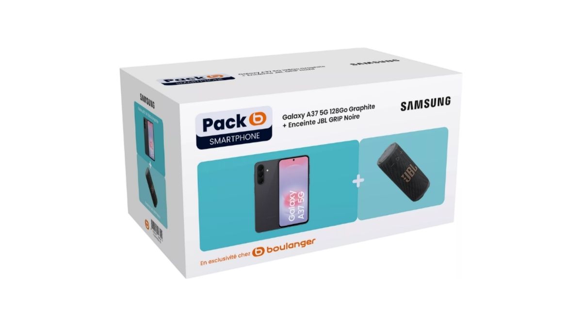 Image 1 : Ce smartphone Samsung accompagné d’une enceinte JBL étanche profite d’une belle remise chez Boulanger !