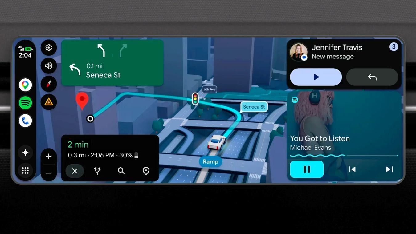 google maps android auto