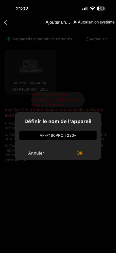 application aferiy p180 Pro