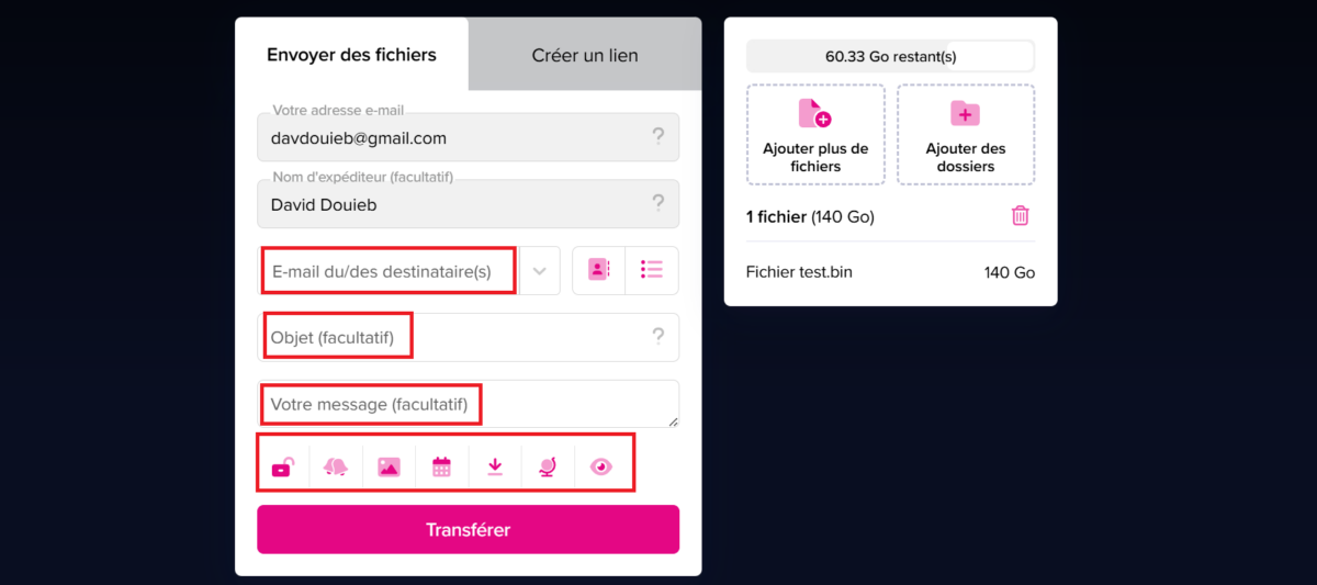 Image 4 : Test TransferNow : la solution française est-elle une bonne alternative à WeTransfer ?