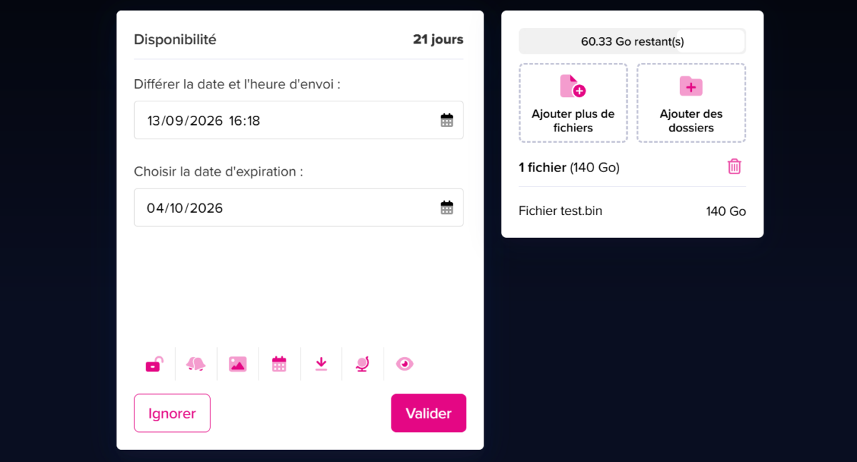 Image 6 : Test TransferNow : la solution française est-elle une bonne alternative à WeTransfer ?