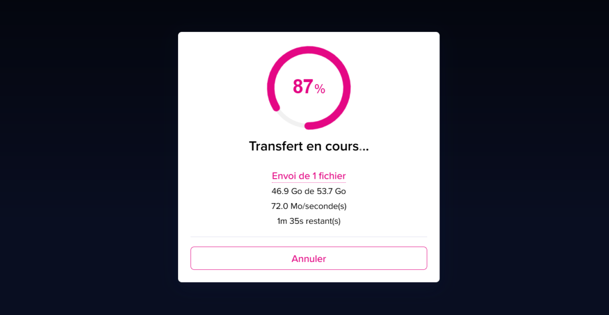 Image 12 : Test TransferNow : la solution française est-elle une bonne alternative à WeTransfer ?
