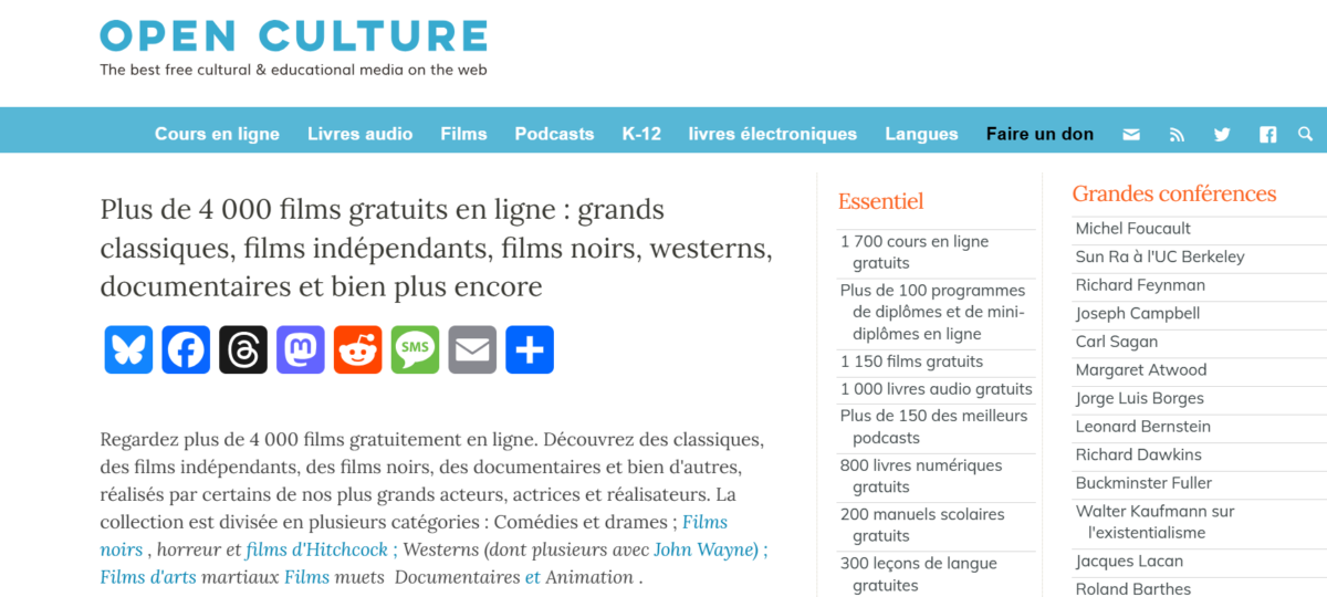 Image 3 : Oubliez Netflix : ce site vous donne accès à des centaines de films gratuits