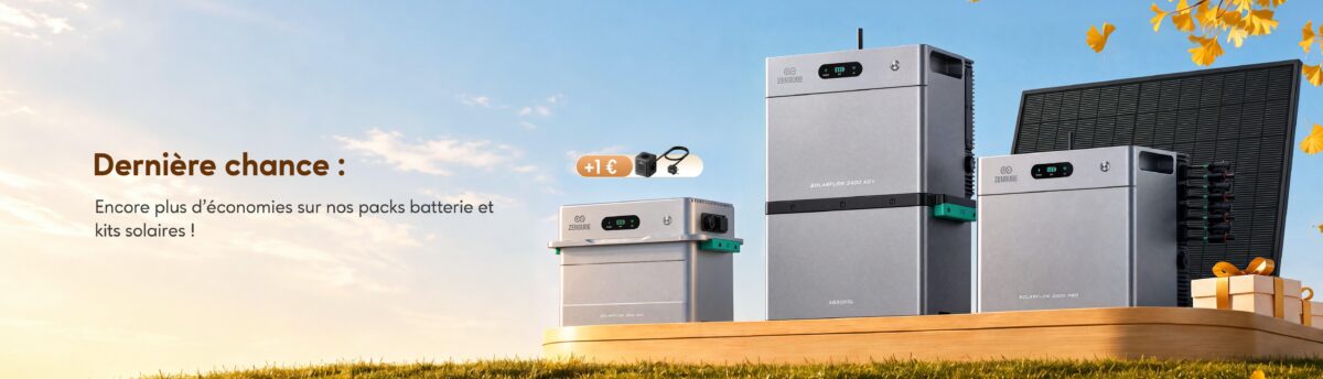 Image 1 : Jusqu’à 719 € de remise sur les batteries solaires Zendure jusqu'au 1er novembre, profitez-en vite !