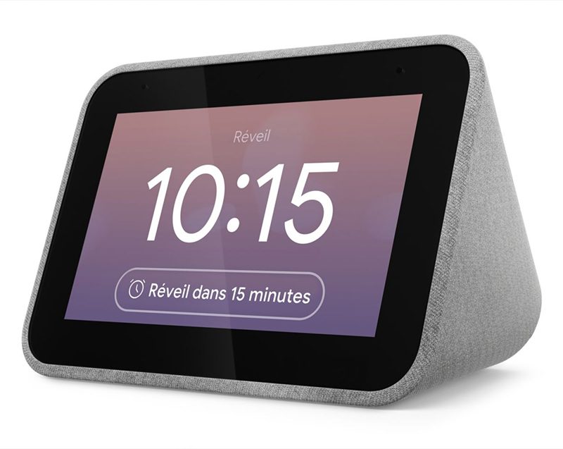 Lenovo Smart Clock que vaut le réveil connecté avec du Google Assistant dedans