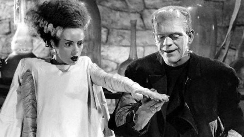 La fiancée et son créateur Frankenstein