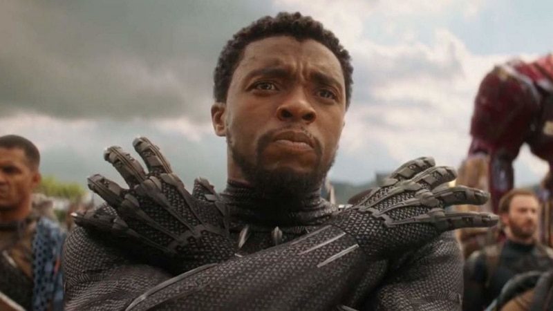 Black Panther (Chadwick Boseman) dans Avengers : Infinity War -