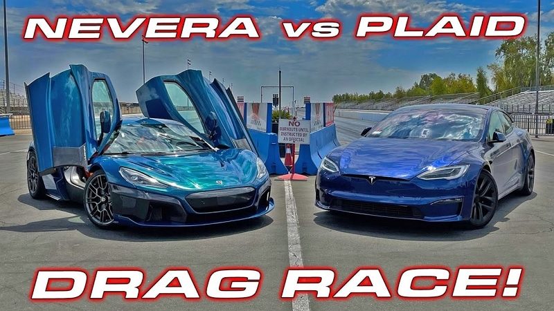 Tesla Model S Plaid vs Rimac Nevera
