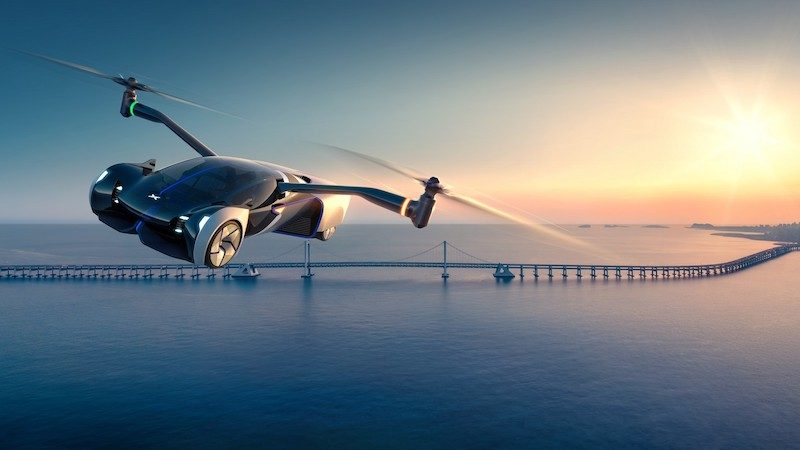 Le concept-car de voiture volante dévoilé par XPeng sortira en 2024 (Crédits image : XPeng)