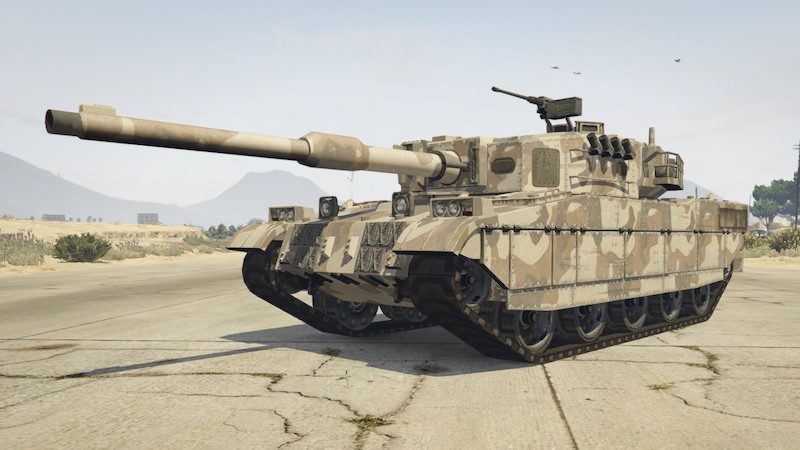 Le Rhino Tank de GTA V a bien évolué par rapport au premier tank pixellisé en 2D du premier jeu Grand Theft Auto