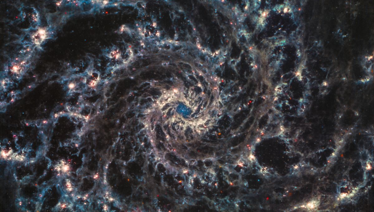 L'imagerie du télescope spatial James Webb de NGC 628 retravaillé par Judy Schmidt © NASA/ESA/CSA/Judy Schmidt