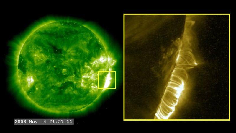 Eruption solaire capturée par la NASA