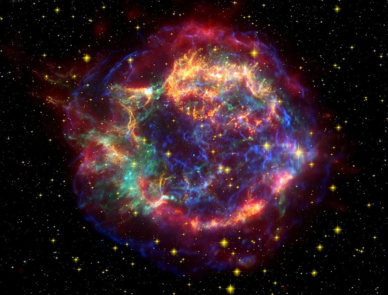 Le rémanent de la supernova de l'étoile de Cassiopée A © CREATIVE COMMONS